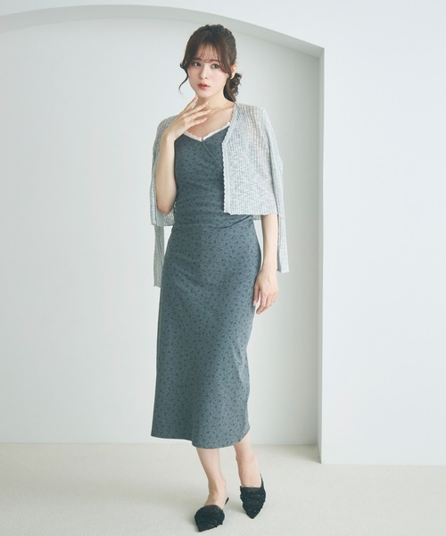 Olu.（オルドット）の「コンパクトシアーカーディガン（カーディガン/ボレロ・レディース・アイボリー/ライトグレー・FREE）」の11枚目の写真