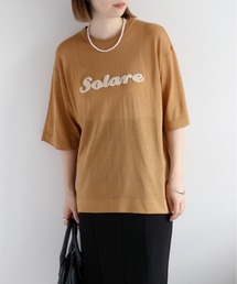 サガラ刺繍シアーニットプルオーバー