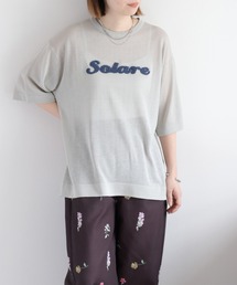 サガラ刺繍シアーニットプルオーバー