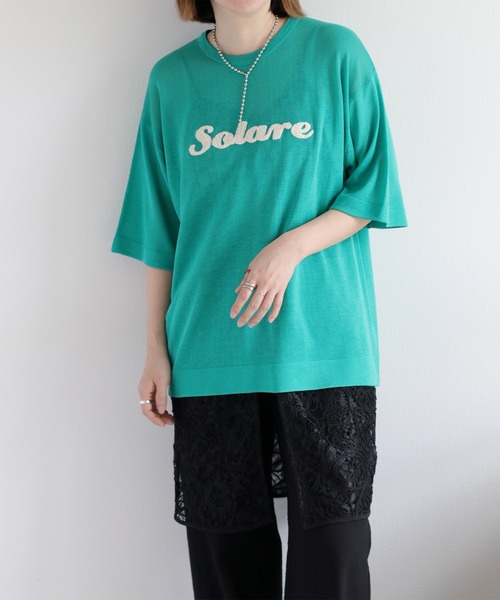 cepo(セポ)の「サガラ刺繍シアーニットプルオーバー(ニット/セーター・レディース・グリーン/キャメル/グレー/オフホワイト/ブラック・M)」の2枚目の写真