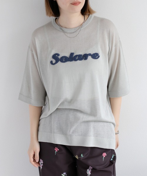 cepo(セポ)の「サガラ刺繍シアーニットプルオーバー(ニット/セーター・レディース・グリーン/キャメル/グレー/オフホワイト/ブラック・M)」の13枚目の写真