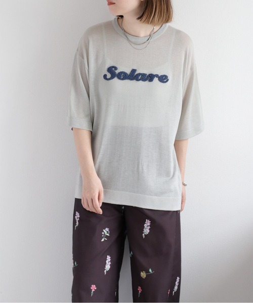 cepo(セポ)の「サガラ刺繍シアーニットプルオーバー(ニット/セーター・レディース・グリーン/キャメル/グレー/オフホワイト/ブラック・M)」の12枚目の写真