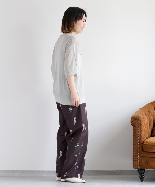 cepo(セポ)の「サガラ刺繍シアーニットプルオーバー(ニット/セーター・レディース・グリーン/キャメル/グレー/オフホワイト/ブラック・M)」の15枚目の写真