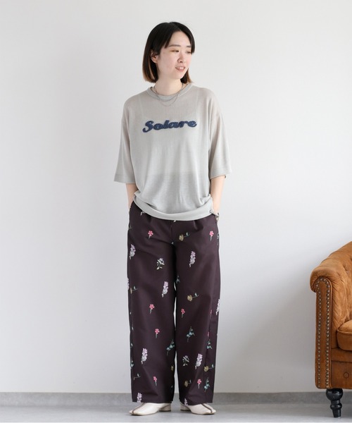 cepo(セポ)の「サガラ刺繍シアーニットプルオーバー(ニット/セーター・レディース・グリーン/キャメル/グレー/オフホワイト/ブラック・M)」の18枚目の写真