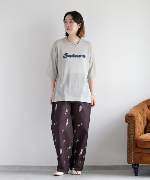 cepo(セポ)の「サガラ刺繍シアーニットプルオーバー(ニット/セーター・レディース・グリーン/キャメル/グレー/オフホワイト/ブラック・M)」の14枚目の写真