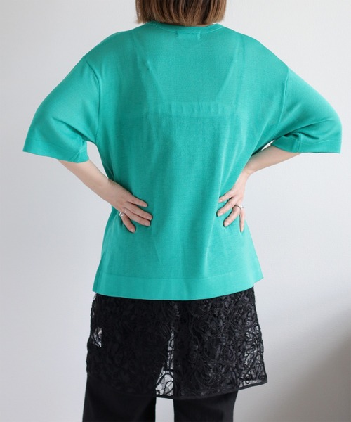 cepo(セポ)の「サガラ刺繍シアーニットプルオーバー(ニット/セーター・レディース・グリーン/キャメル/グレー/オフホワイト/ブラック・M)」の22枚目の写真