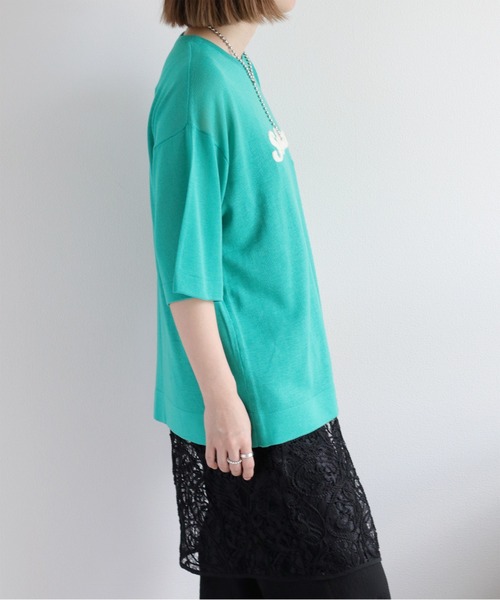 cepo(セポ)の「サガラ刺繍シアーニットプルオーバー(ニット/セーター・レディース・グリーン/キャメル/グレー/オフホワイト/ブラック・M)」の21枚目の写真