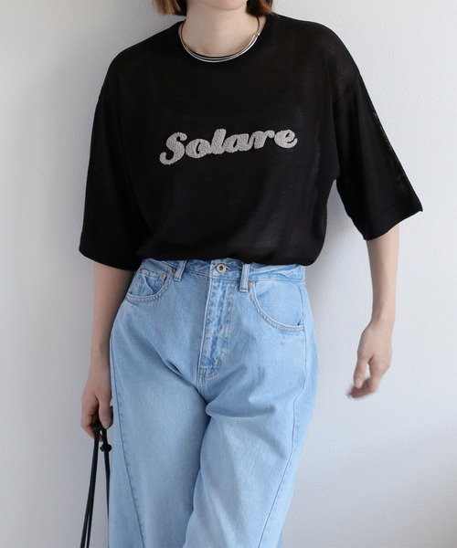 cepo(セポ)の「サガラ刺繍シアーニットプルオーバー(ニット/セーター・レディース・グリーン/キャメル/グレー/オフホワイト/ブラック・M)」の7枚目の写真