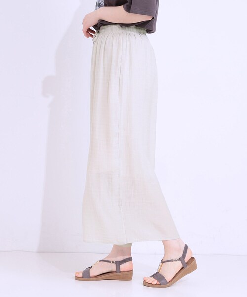 SHOO・LA・RUE（シューラルー）の「さらさらドビーイージーガウチョパンツ（その他パンツ・レディース・イエロー/ブラック/ナチュラル・04/03/02/01）」の13枚目の写真