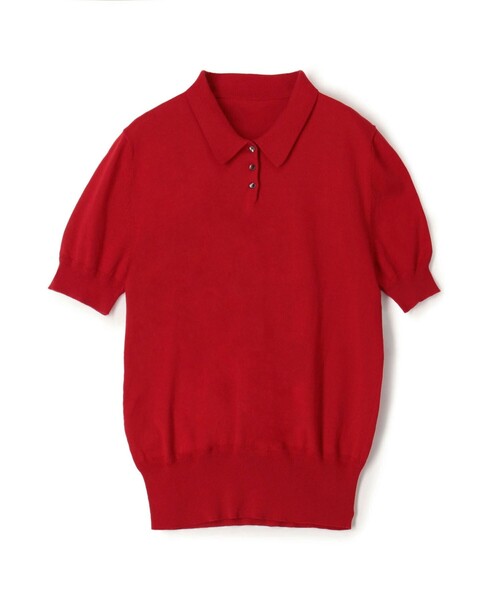 TOMORROWLAND (トゥモローランド)の「SUPER A MARKET SHORT SLEEVE POLO(ニット/セーター・レディース・レッド/ブラック/ホワイト・S)」の3枚目の写真