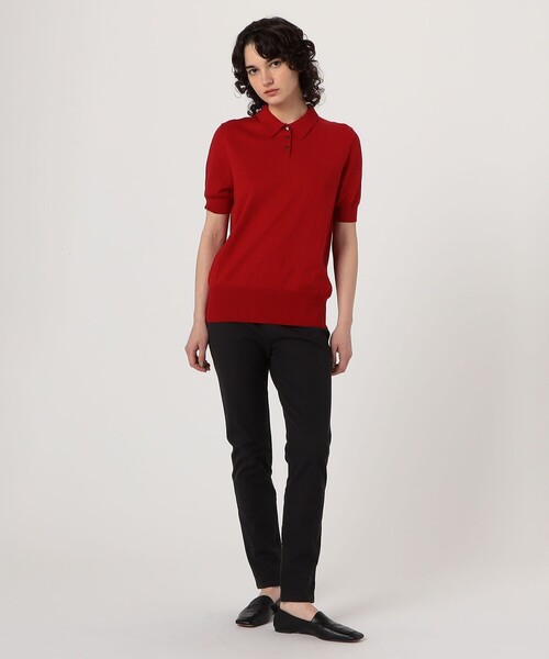 TOMORROWLAND (トゥモローランド)の「SUPER A MARKET SHORT SLEEVE POLO(ニット/セーター・レディース・レッド/ブラック/ホワイト・S)」の11枚目の写真