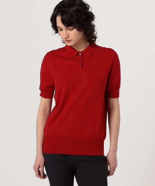 TOMORROWLAND (トゥモローランド)の「SUPER A MARKET SHORT SLEEVE POLO(ニット/セーター・レディース・レッド/ブラック/ホワイト・S)」の12枚目の写真