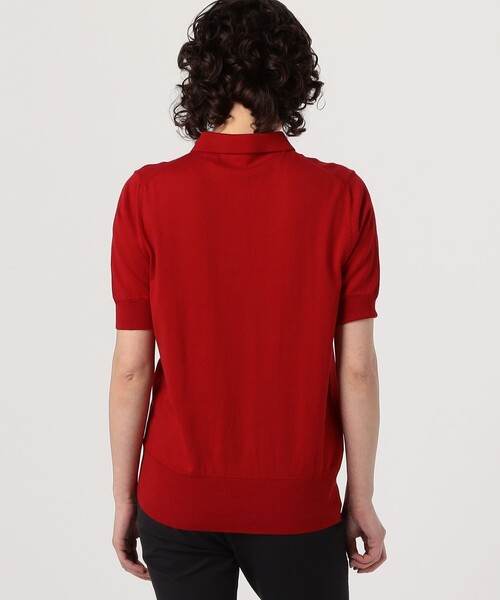 TOMORROWLAND (トゥモローランド)の「SUPER A MARKET SHORT SLEEVE POLO(ニット/セーター・レディース・レッド/ブラック/ホワイト・S)」の14枚目の写真