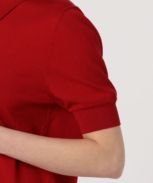 TOMORROWLAND (トゥモローランド)の「SUPER A MARKET SHORT SLEEVE POLO(ニット/セーター・レディース・レッド/ブラック/ホワイト・S)」の6枚目の写真