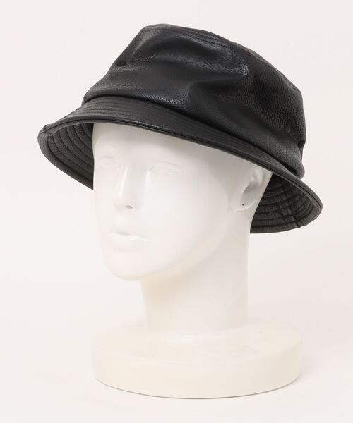 AVIREX（アヴィレックス）の「【AVIREX】SYNTHETIC LEATHER BUCKET HAT（ハット・メンズ・ブラウン/ブラック・FREE）」の9枚目の写真