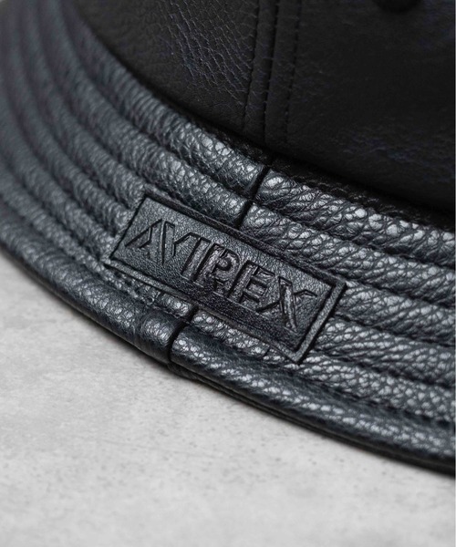 AVIREX（アヴィレックス）の「【AVIREX】SYNTHETIC LEATHER BUCKET HAT（ハット・メンズ・ブラウン/ブラック・FREE）」の7枚目の写真