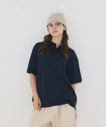 UN-USELESS（アンユースレス）の「【UN-USELESS】アンユースレス/ USL LINEN POLO KNITEE（ポロシャツ）」