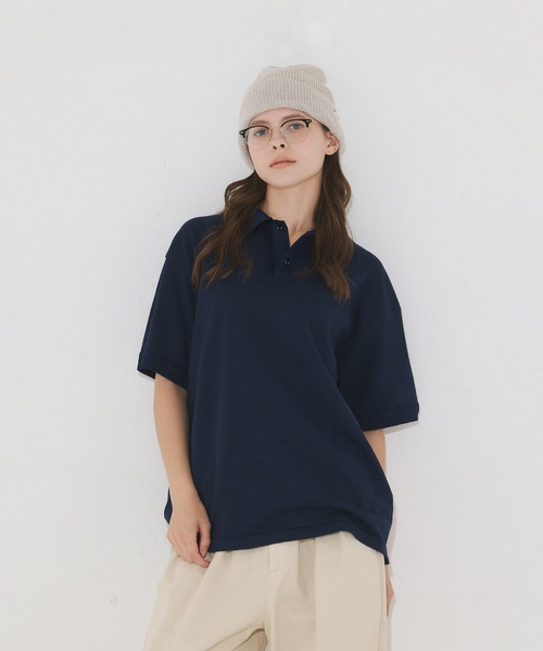 UN-USELESS】アンユースレス/ USL LINEN POLO KNITEE