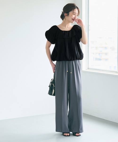 coca（coca）（コカ）の「【WEB限定セール】シアーブラウス（シャツ/ブラウス・レディース・ブラック/ドット・M/L）」の4枚目の写真