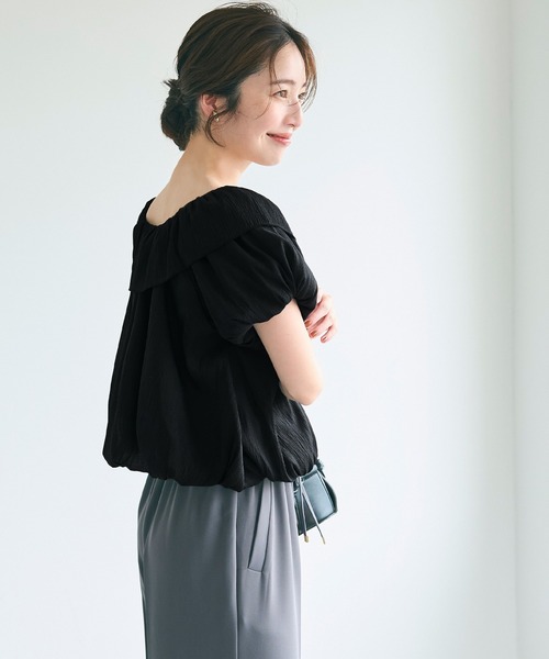 coca（coca）（コカ）の「【WEB限定セール】シアーブラウス（シャツ/ブラウス・レディース・ブラック/ドット・M/L）」の5枚目の写真