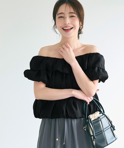 coca（coca）（コカ）の「【WEB限定セール】シアーブラウス（シャツ/ブラウス・レディース・ブラック/ドット・M/L）」の8枚目の写真