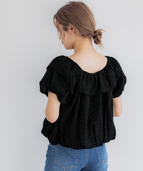 coca（coca）（コカ）の「【WEB限定セール】シアーブラウス（シャツ/ブラウス・レディース・ブラック/ドット・M/L）」の10枚目の写真