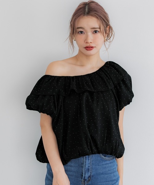 coca（coca）（コカ）の「【WEB限定セール】シアーブラウス（シャツ/ブラウス・レディース・ブラック/ドット・M/L）」の12枚目の写真