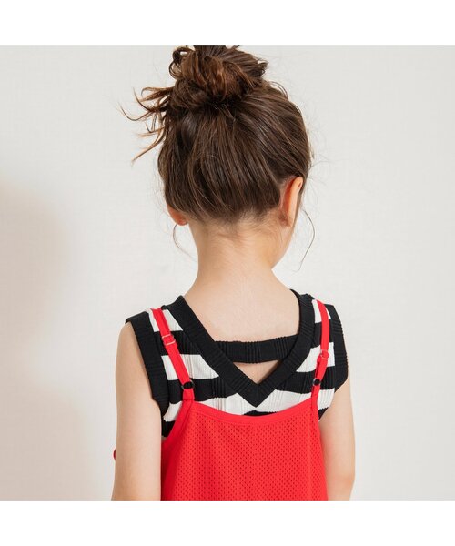 BREEZE（ブリーズ）の「【リンク/ジュニア対応】ボーダーリブタンク（タンクトップ・キッズ・ブラック/ピンク/レインボー・80/90/100/110/120/130/140）」の18枚目の写真