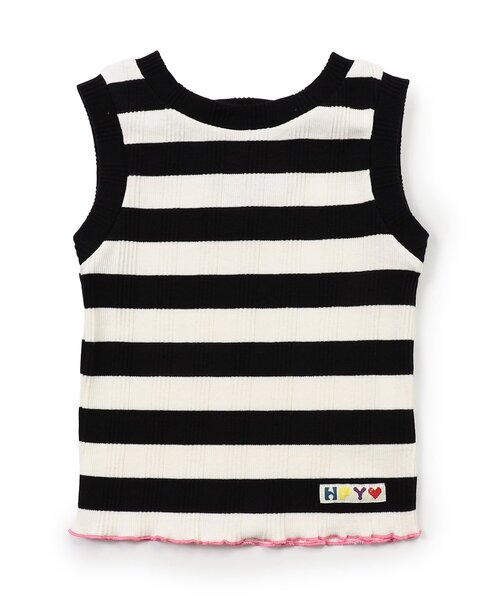 BREEZE（ブリーズ）の「【リンク/ジュニア対応】ボーダーリブタンク（タンクトップ・キッズ・ブラック/ピンク/レインボー・80/90/100/110/120/130/140）」の14枚目の写真