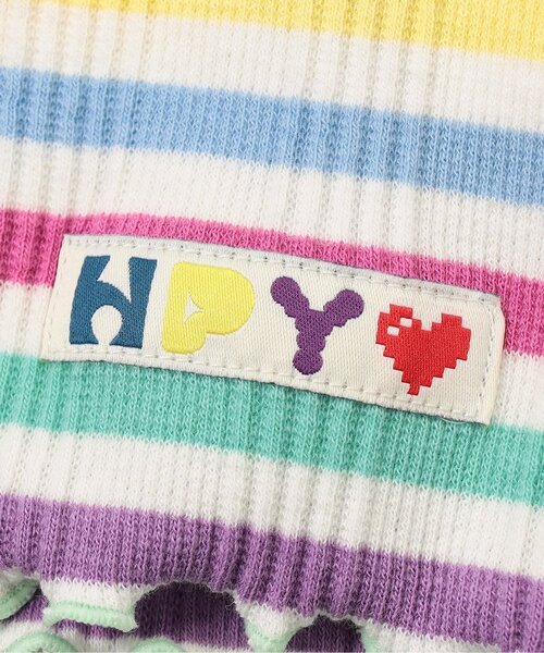 BREEZE（ブリーズ）の「【リンク/ジュニア対応】ボーダーリブタンク（タンクトップ・キッズ・ブラック/ピンク/レインボー・80/90/100/110/120/130/140）」の12枚目の写真