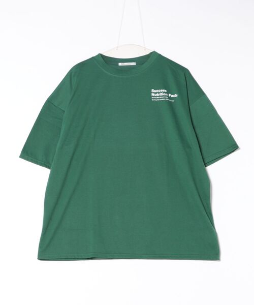 Asterellivi(アステレリビ)の「バックプリントビックTシャツ(Tシャツ/カットソー・レディース・ホワイト/グリーン/ブラック/ブルー・FREE)」の22枚目の写真