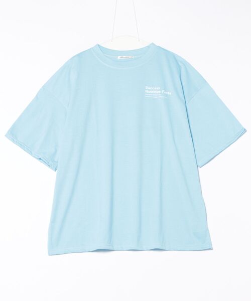 Asterellivi(アステレリビ)の「バックプリントビックTシャツ(Tシャツ/カットソー・レディース・ホワイト/グリーン/ブラック/ブルー・FREE)」の21枚目の写真
