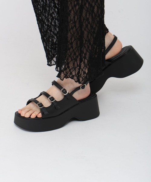 3.3 Field Trip (3.3フィールドトリップ)の「3.3 Field Trip/ベルトアツゾコサンダル(サンダル・レディース・その他1/ブラック・MEDIUM/LARGE)」の6枚目の写真