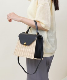 LA MARGE（ラマージ）の「ラタン製 ショルダーバッグ（かごバッグ）」