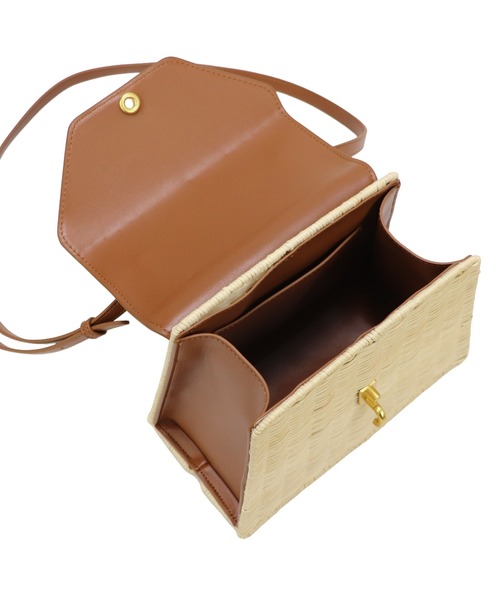 未使用 MARCHER BOX カゴバッグ ショルダー 　ラタン 未使用 MARCHER BOX カゴバッグ ショルダー ラタン