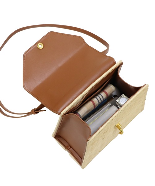 未使用 MARCHER BOX カゴバッグ ショルダー 　ラタン 未使用 MARCHER BOX カゴバッグ ショルダー ラタン