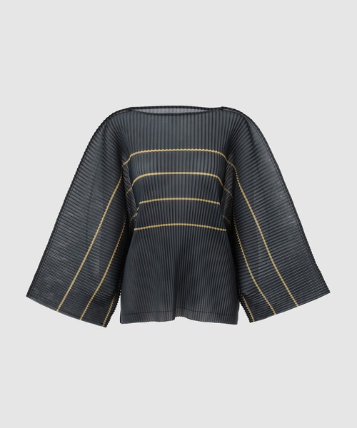 YOHEI OHNO（ヨウヘイオオノ）の「Pleated Spacer Top（その他トップス・レディース・ブラック/ホワイト・36）」の2枚目の写真