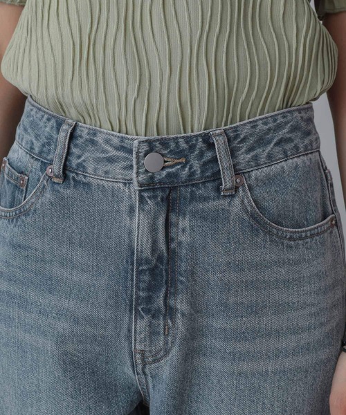 GLOBAL WORK（グローバルワーク）の「MATINEE LINE/デニムフレアパンツ/498304（デニムパンツ・レディース・ブルー/ライトブルー・SMALL/MEDIUM/LARGE）」の10枚目の写真