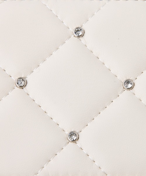 one after another NICE CLAUP（ワンアフターアナザーナイスクラップ）の「【WEB限定】キルティングバニティーショルダーバッグ（ショルダーバッグ・レディース・ピンク/ブラック/アイボリー/ホワイト系その他/ブラック系その他・FREE）」の14枚目の写真