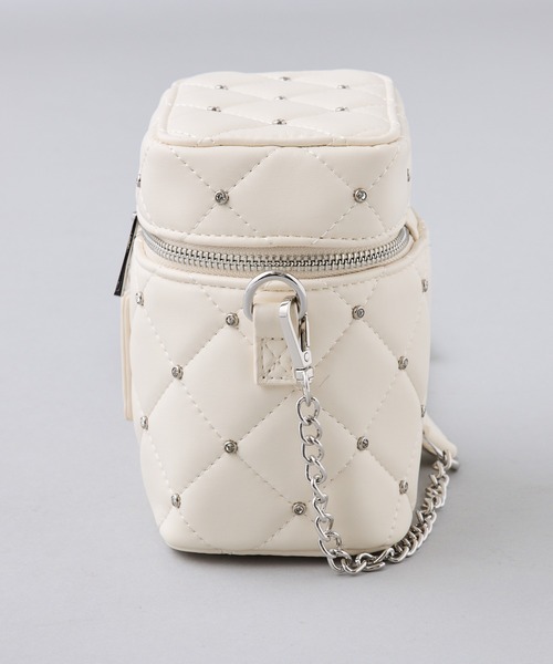 one after another NICE CLAUP（ワンアフターアナザーナイスクラップ）の「【WEB限定】キルティングバニティーショルダーバッグ（ショルダーバッグ・レディース・ピンク/ブラック/アイボリー/ホワイト系その他/ブラック系その他・FREE）」の8枚目の写真