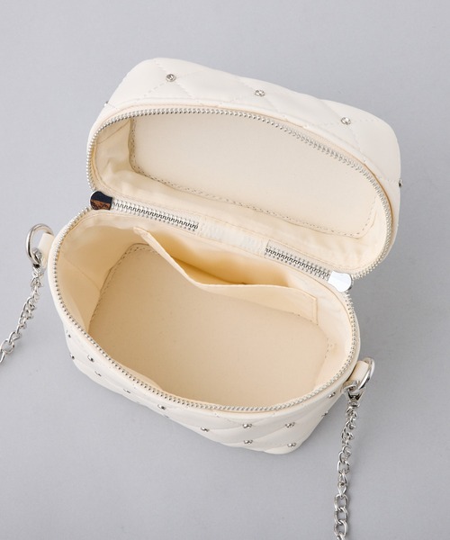 one after another NICE CLAUP（ワンアフターアナザーナイスクラップ）の「【WEB限定】キルティングバニティーショルダーバッグ（ショルダーバッグ・レディース・ピンク/ブラック/アイボリー/ホワイト系その他/ブラック系その他・FREE）」の17枚目の写真