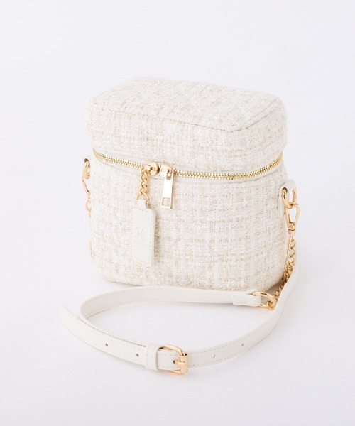 one after another NICE CLAUP（ワンアフターアナザーナイスクラップ）の「【WEB限定】キルティングバニティーショルダーバッグ（ショルダーバッグ・レディース・ピンク/ブラック/アイボリー/ホワイト系その他/ブラック系その他・FREE）」の20枚目の写真