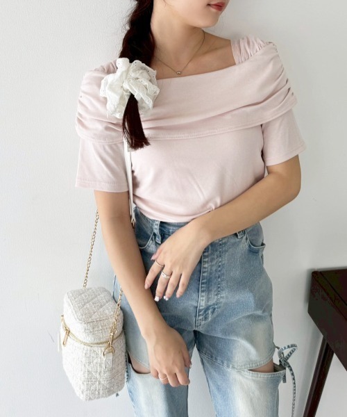 one after another NICE CLAUP（ワンアフターアナザーナイスクラップ）の「【WEB限定】キルティングバニティーショルダーバッグ（ショルダーバッグ・レディース・ピンク/ブラック/アイボリー/ホワイト系その他/ブラック系その他・FREE）」の22枚目の写真