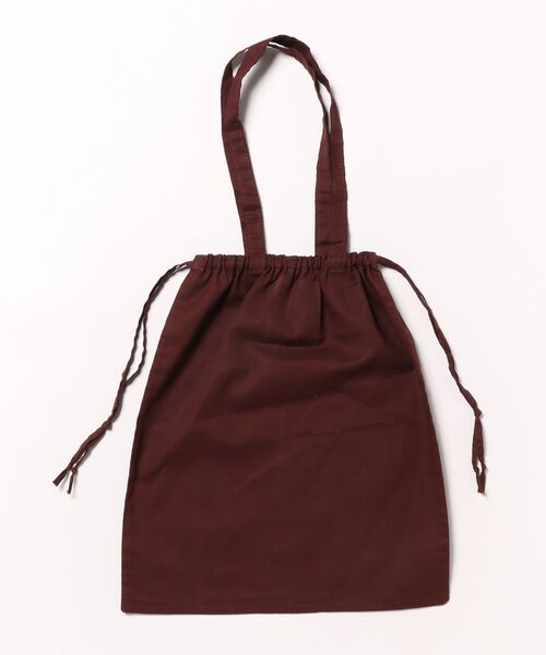 MAISON BENGAL（マイソンベンガル）の「【Maison Bengal】巾着バッグ　コットン　トートバッグ（トートバッグ・レディース・レッド/ブラウン/オレンジ/ナチュラル/ブラック・FREE）」の6枚目の写真