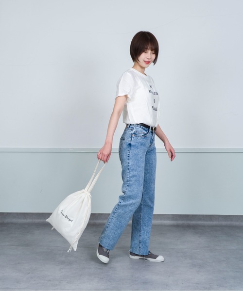 MAISON BENGAL（マイソンベンガル）の「【Maison Bengal】巾着バッグ　コットン　トートバッグ（トートバッグ・レディース・レッド/ブラウン/オレンジ/ナチュラル/ブラック・FREE）」の18枚目の写真