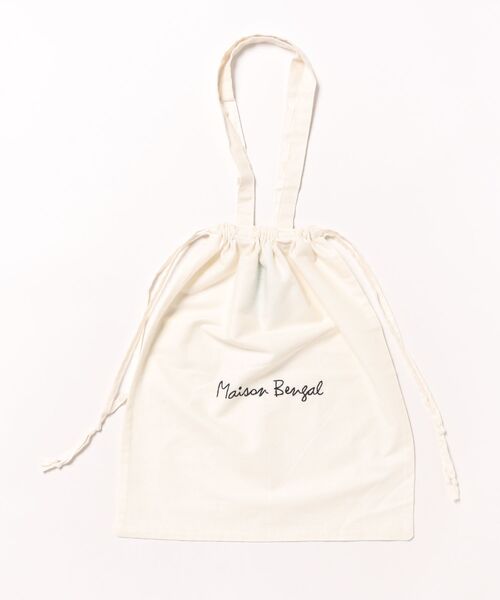 MAISON BENGAL（マイソンベンガル）の「【Maison Bengal】巾着バッグ　コットン　トートバッグ（トートバッグ・レディース・レッド/ブラウン/オレンジ/ナチュラル/ブラック・FREE）」の22枚目の写真