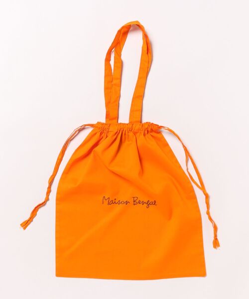 MAISON BENGAL（マイソンベンガル）の「【Maison Bengal】巾着バッグ　コットン　トートバッグ（トートバッグ・レディース・レッド/ブラウン/オレンジ/ナチュラル/ブラック・FREE）」の20枚目の写真