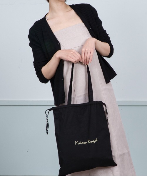 MAISON BENGAL（マイソンベンガル）の「【Maison Bengal】巾着バッグ　コットン　トートバッグ（トートバッグ・レディース・レッド/ブラウン/オレンジ/ナチュラル/ブラック・FREE）」の20枚目の写真