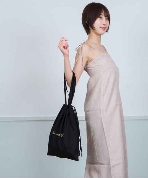 MAISON BENGAL（マイソンベンガル）の「【Maison Bengal】巾着バッグ　コットン　トートバッグ（トートバッグ・レディース・レッド/ブラウン/オレンジ/ナチュラル/ブラック・FREE）」の21枚目の写真