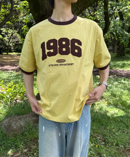 sedacle(セダクル)の「ナンバリングリンガーTシャツ(Tシャツ/カットソー・レディース・アイボリー/ネイビー/イエロー・SMALL/MEDIUM/LARGE)」の22枚目の写真